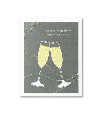 Compendium Wedding Card | ‘May You Be Happy Always’