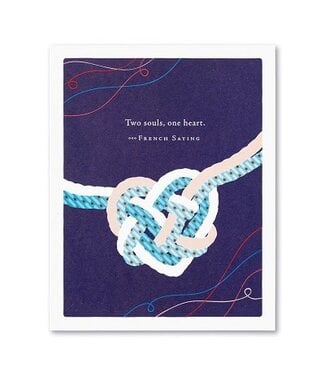 Compendium Wedding Card | 'Two Souls, One Heart’