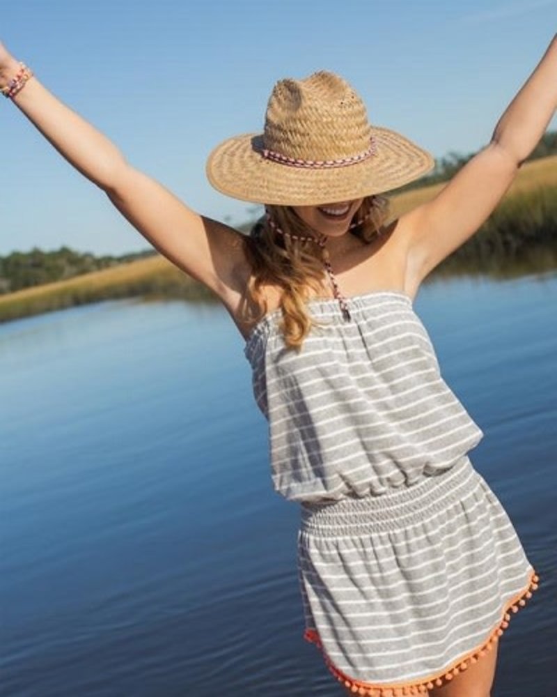 Natural Life Natural Life Grey Stripe ‘Ava’ Cover-Up Dress **FINAL SALE**