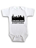 Anne Cate Anne Cate Black Skyline ‘Chicago Over Everything’ Onesie