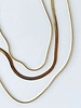 Must Have Must Have Herringbone & Snake Layered Necklace