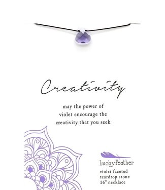 Lucky Feather Color Power Necklace | Creativity