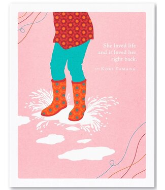 Compendium Birthday Card | 'She Loved Life'