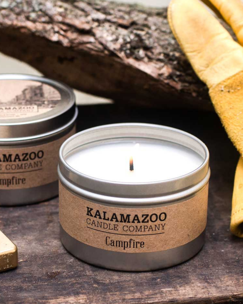 Kalamazoo Candle Co. Kalamazoo Tin Candle in Campfire