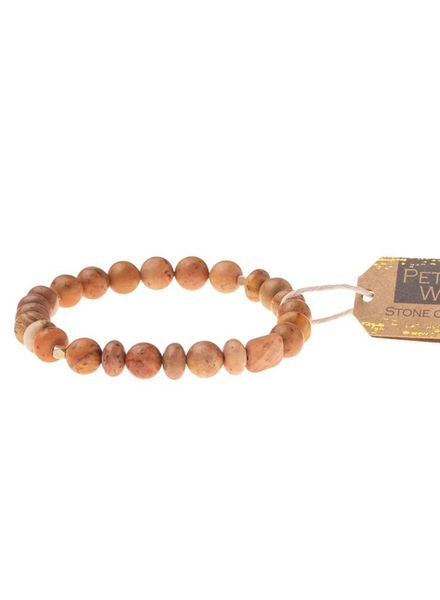 Scout Curated Wears Petrified Wood Stone Stacking Bracelets