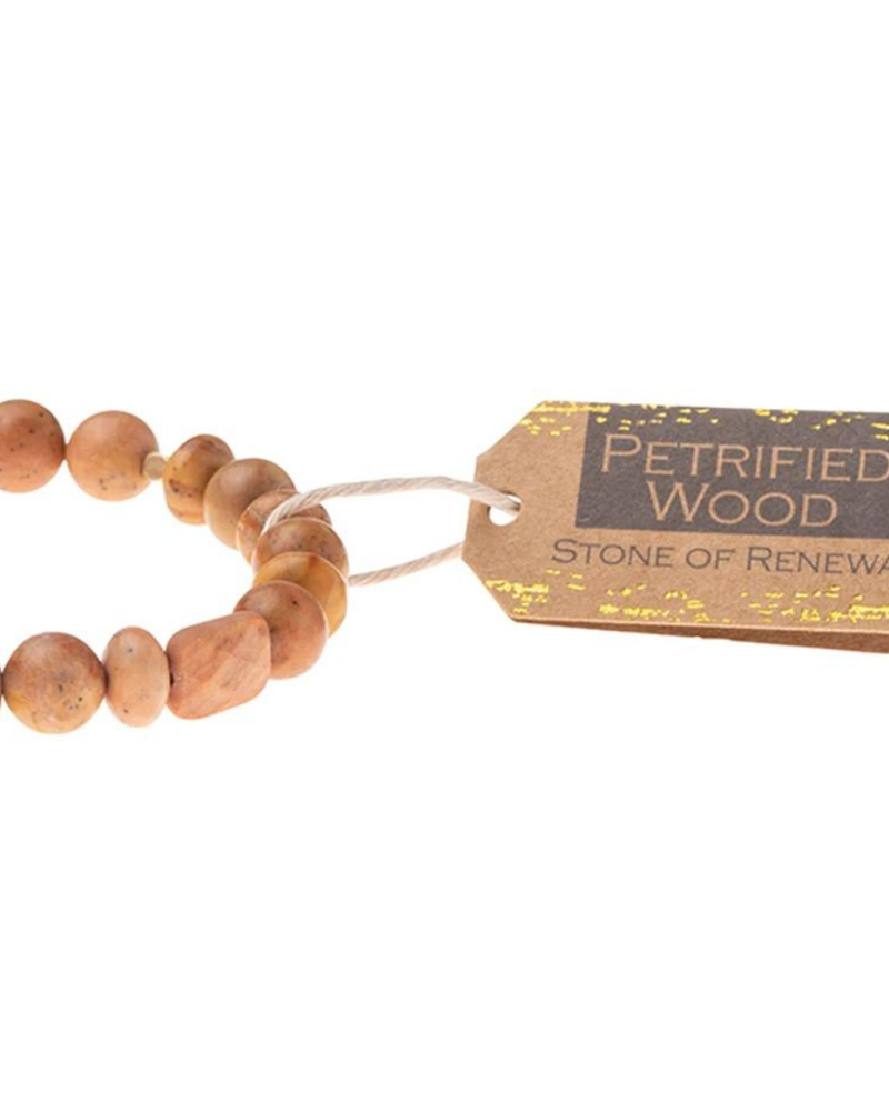 Scout Curated Wears Scout Petrified Wood Stone Stacking Bracelets