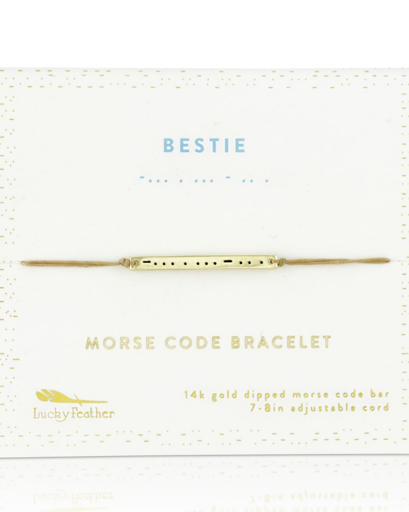 Lucky Feather Lucky Feather Morse Code Bracelet | Bestie