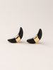 Scout Curated Wears Scout Black Spinel/Gold Crescent Moon Stud