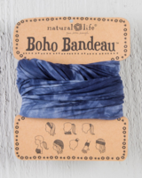 Natural Life Boho Bandeau in Tie-Dye Navy