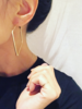 Must Have Must Have Earrings | Large Boss Square Hoops