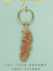 Lucky Feather Lucky Feather Glitter Feather Keychain