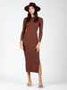 Lucca Couture Lucca Brown 'Rachel' Maxi Sweater Dress