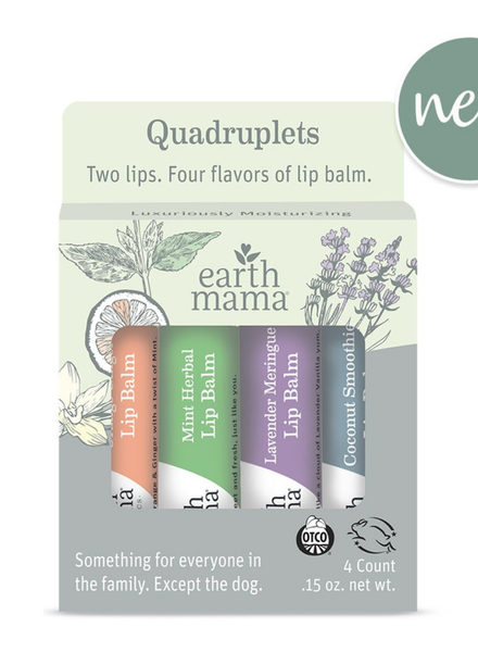 Earth Mama Organics Lip Balm Quadruplets