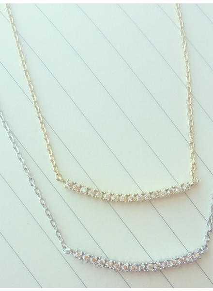 Must Have Dainty Necklace | Ascending Pave Bar