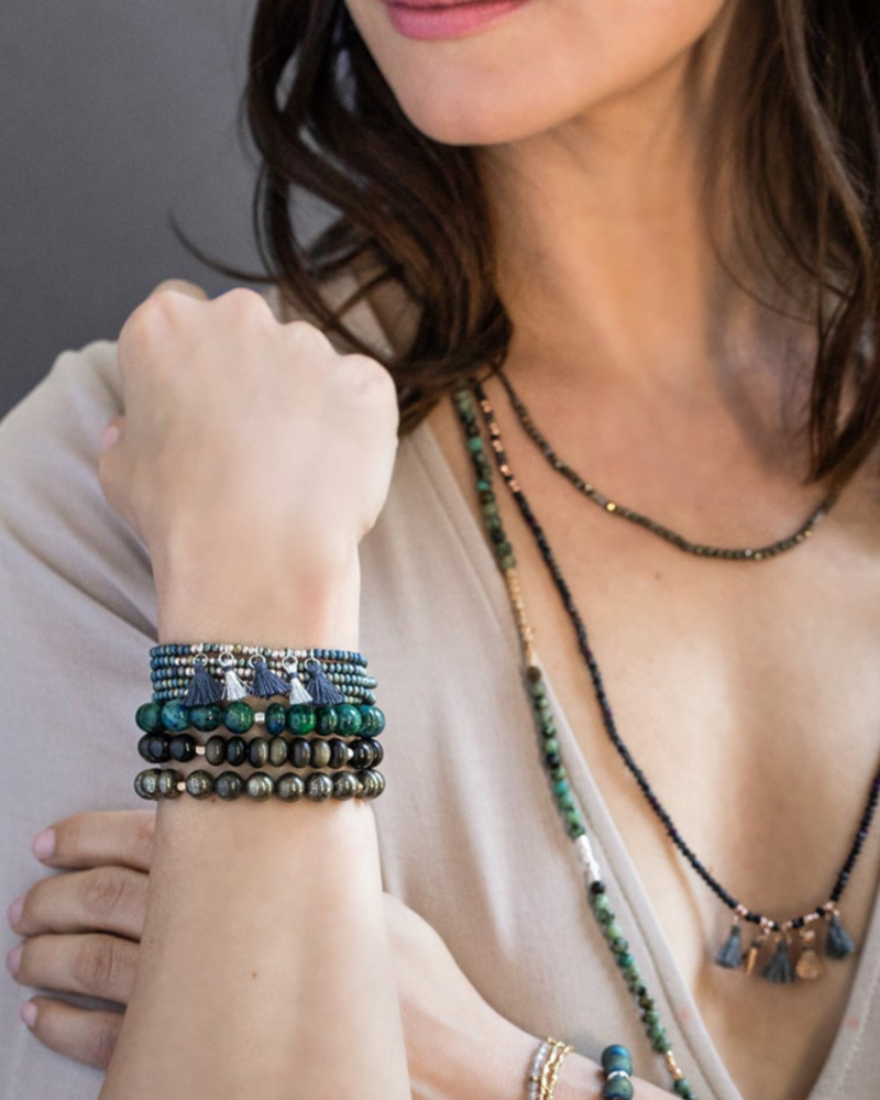 Scout Curated Wears Scout Mexican Onyx Stone Stacking Bracelets