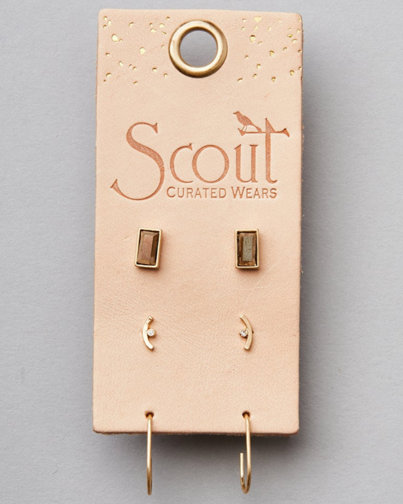 Scout Curated Wears Scout Courtney Stud Trio