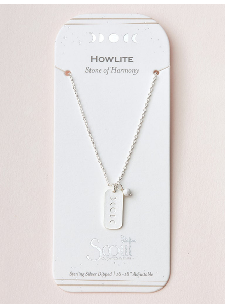 Scout Curated Wears Howlite/Silver Intention Charm Necklace