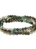 Scout Curated Wears Scout Labradorite & African Turquoise Stone Duo Wrap Bracelet/Necklace/Pin