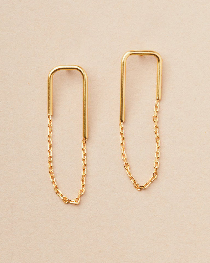 Scout Curated Wears Scout Refined Earring Collection Filament Stud  in Gold Vermeil
