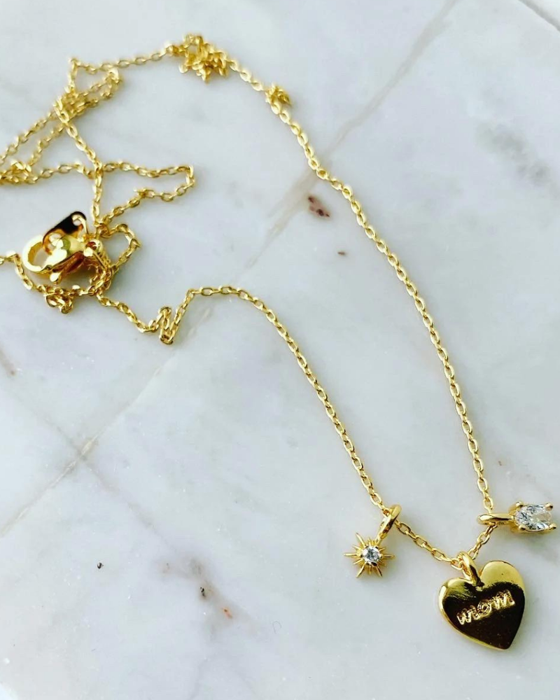 Must Have Must Have Dainty Necklace | 'Mom' Charm