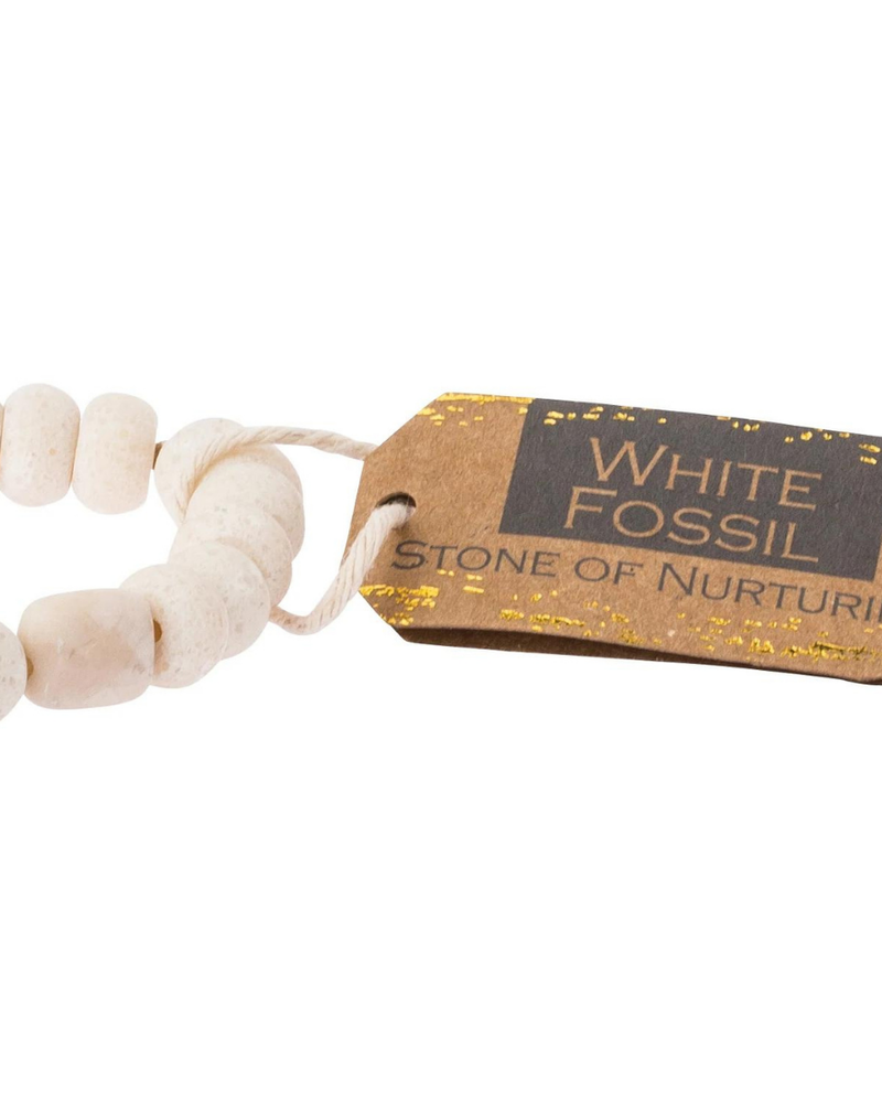 Scout Curated Wears Scout White Fossil Stone Stacking Bracelets