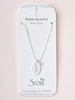 Scout Curated Wears Scout Rose Quartz/Silver Intention Charm Necklace