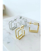 Must Have Double Square Hoop Earrings (More Colors)