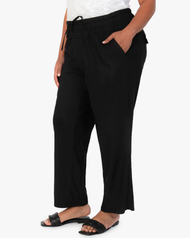 Kut from the Kloth Kut From The Kloth Black Smocked Drawcord Pant