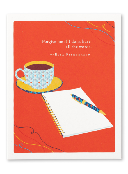 Compendium Love Card 'Forgive me if I don't have all the words'