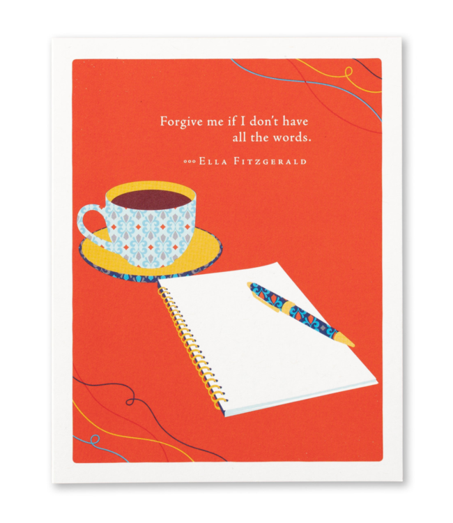 Compendium Card Love 'Forgive me if I don't have all the words'