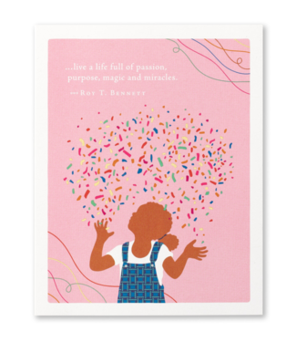 Compendium Birthday Card | 'Live a life full of passion'