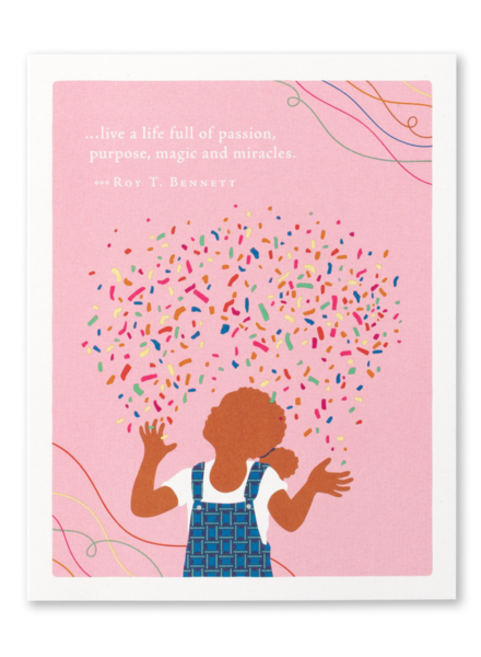Compendium Birthday Card 'Live a life full of passion'