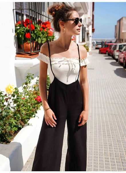 Lucca Couture Black ‘Jordan’ Suspender Jumper **FINAL SALE**