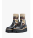 All Black Camo/Beige Flatform Sock Boot