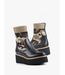 All Black Camo/Beige Flatform Sock Boot