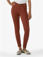 Kut from the Kloth 'Mia' Toothpick Skinny Jeans in Nutmeg