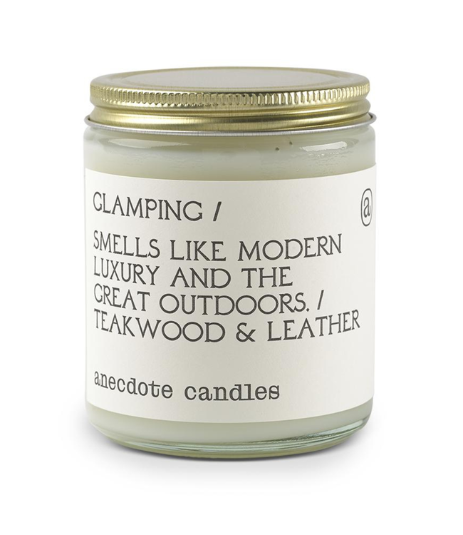 Anecdote ‘Glamping’ Teakwood & Leather Candle 7.8 oz