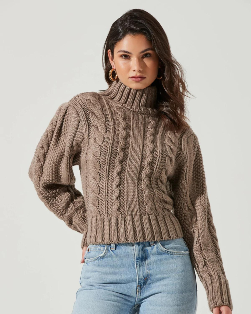 ASTR ASTR Brown 'Haisley' Sweater