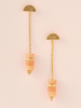 Scout Curated Wears Scout Stone Meteor Thread/Jacket Earring - Sunstone/Gold