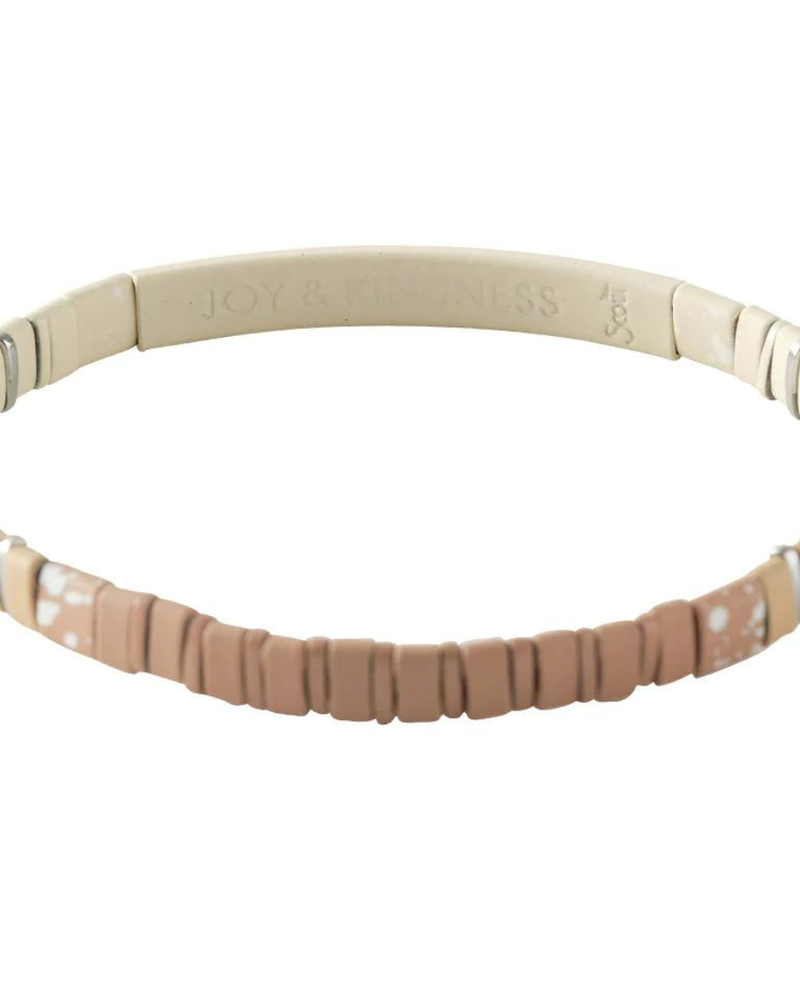 Scout Curated Wears Scout Good Karma Ombre Bracelet - Joy & Kindness Ivory/Silver