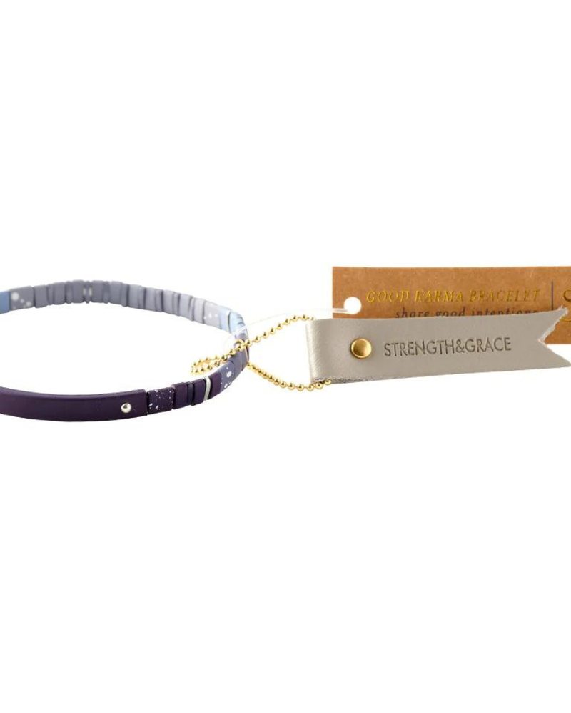 Scout Curated Wears Scout Good Karma Ombre Bracelet - Strength & Grace Midnight/Silver