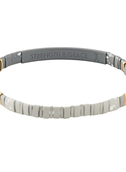 Scout Curated Wears Good Karma Ombre Bracelet - Strength & Grace Charcoal/Gold
