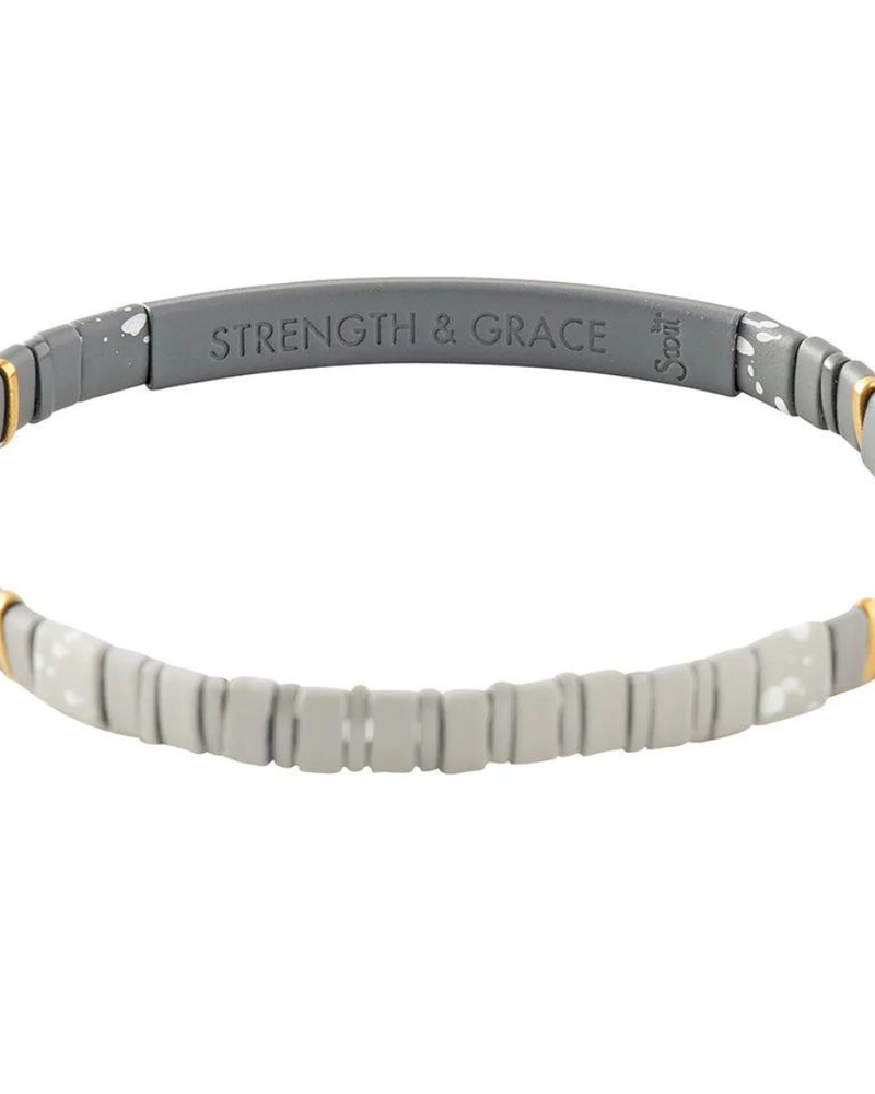 Scout Curated Wears Scout Good Karma Ombre Bracelet - Strength & Grace Charcoal/Gold