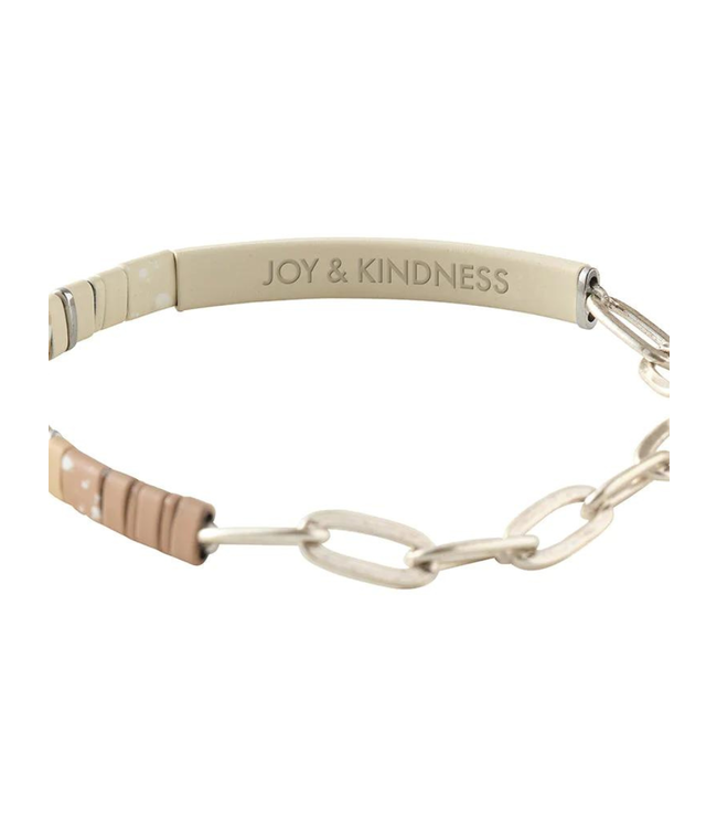 Scout Good Karma Ombre w/Chain Bracelet - Joy & Kindness Ivory/Silver