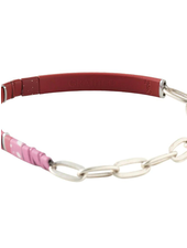 Scout Curated Wears Good Karma Ombre w/Chain Bracelet - Gratitude Mulberry/Silver