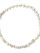 Scout Curated Wears Mini Metal Stacking Bracelet - Mixed Beads Silver