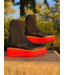 All Black Black/Red Flatform Sock Boot **FINAL SALE**