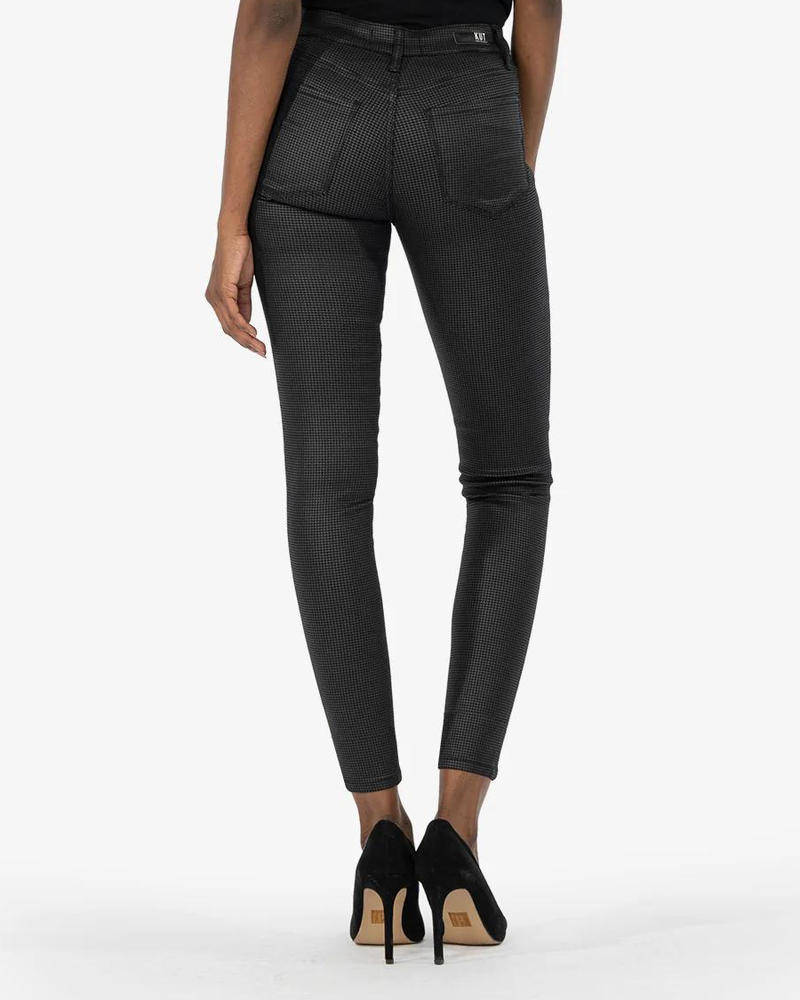 Kut from the Kloth Kut from the Kloth 'Mia' Fab Ab High Rise Skinny Coated Jeans in Black **FINAL SALE**