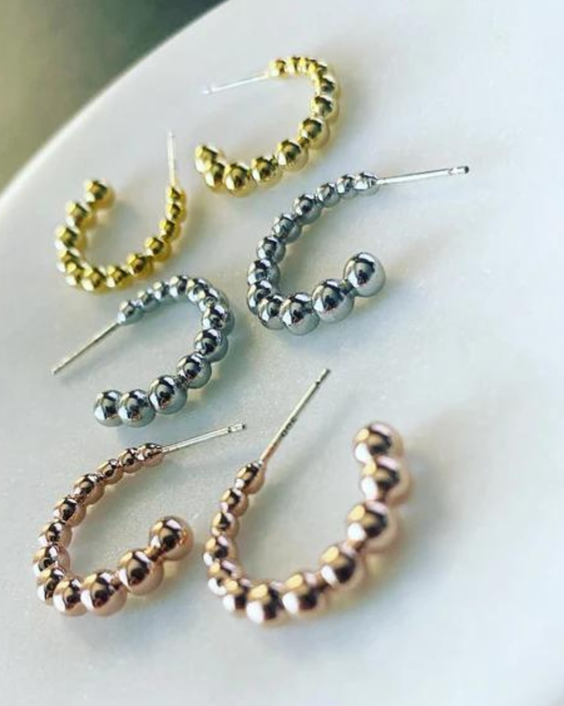 Must Have Must Have Brass Earrings | Dotty Ascend Hoops