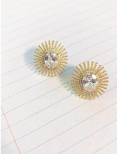 Must Have Brass Earrings | Vintage Button (More Colors)